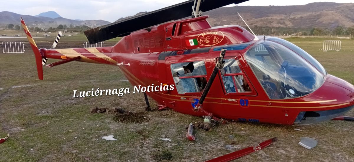Luciernaga noticias | Cae helicóptero en l...