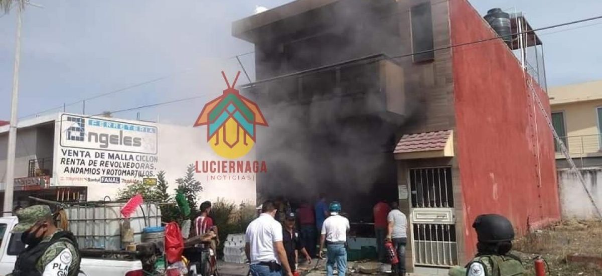 Se incendia tortillería