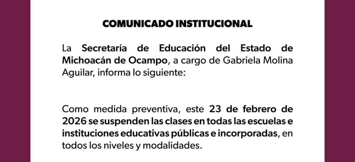 Luciernaga noticias | Se suspenden clases...