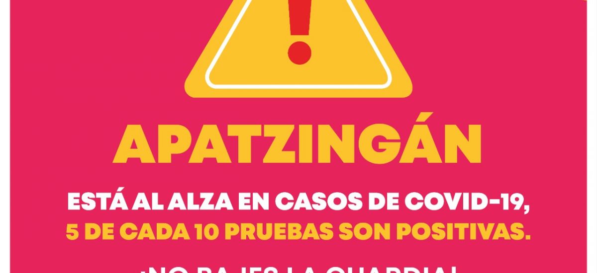 En Apatzingán se registran 5 casos positivos...