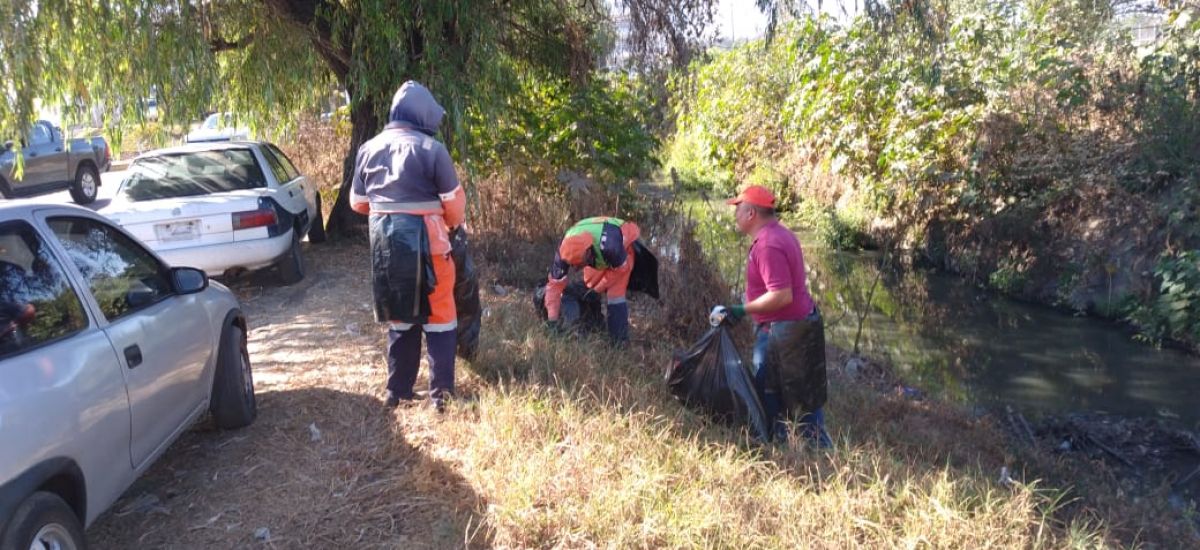 Trabajadores del SLyT retiran 2.1 toneladas de...