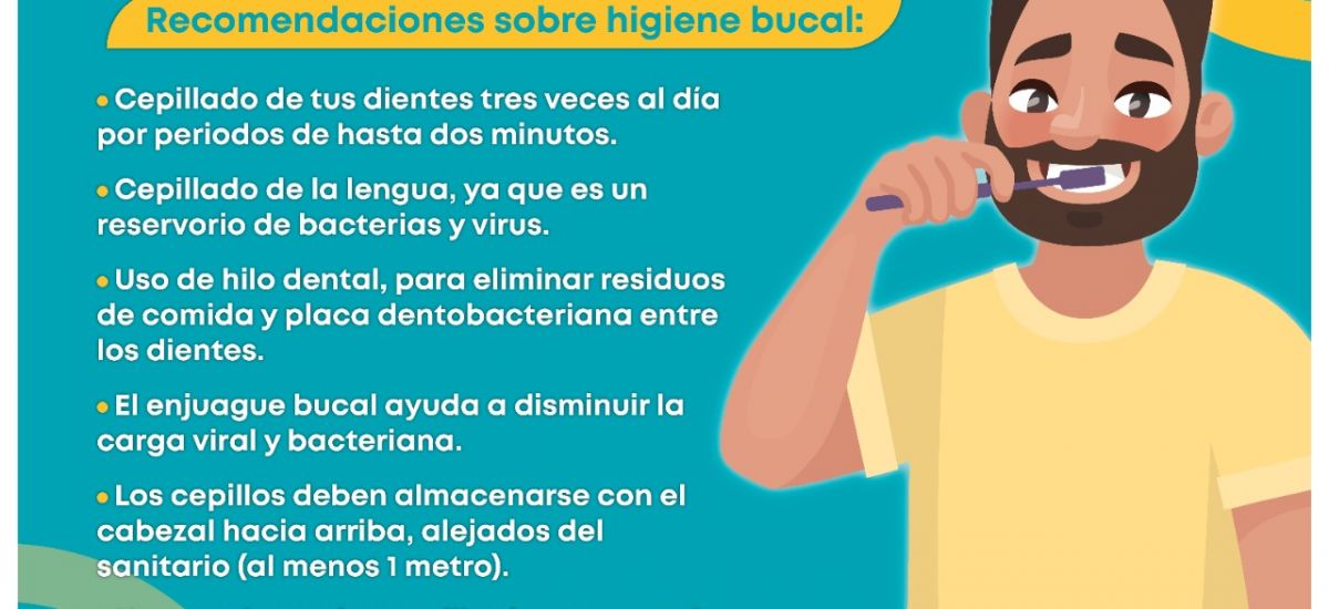 Salud bucal, importante durante epidemia por COVID-19