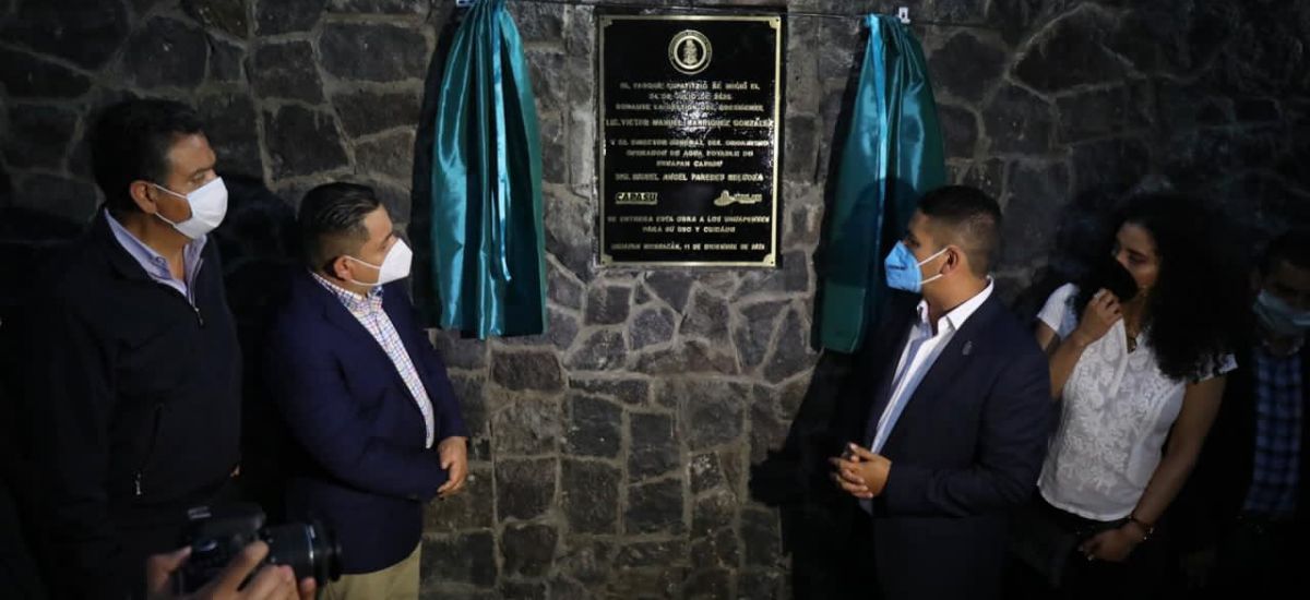 Inauguran en Uruapan el Parque Lineal Cupatitzio