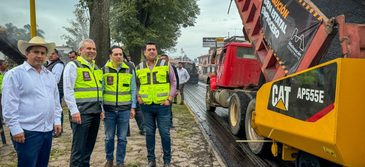 Arranca Bedolla rehabilitación del boulevard Lázaro Cárdenas...